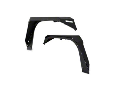 Body Armor 4x4 Front Fender Flares; Textured Black (20-24 Jeep Gladiator JT)